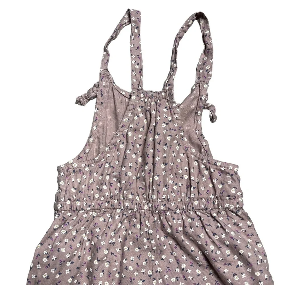Cat & Jack Mauve Floral Jumpsuit GIRLS M (7/8)